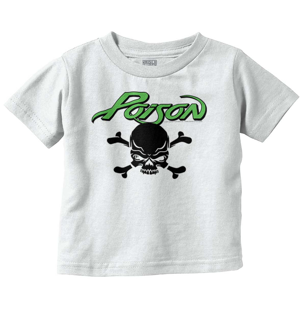 Poison Skull Infant Toddler T Shirt-Direct To Garment Print-Brisco Baby
