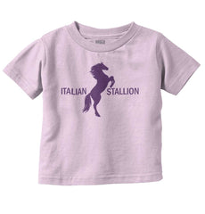 Italian Stallion Infant Toddler T Shirt-Direct To Garment Print-Brisco Baby