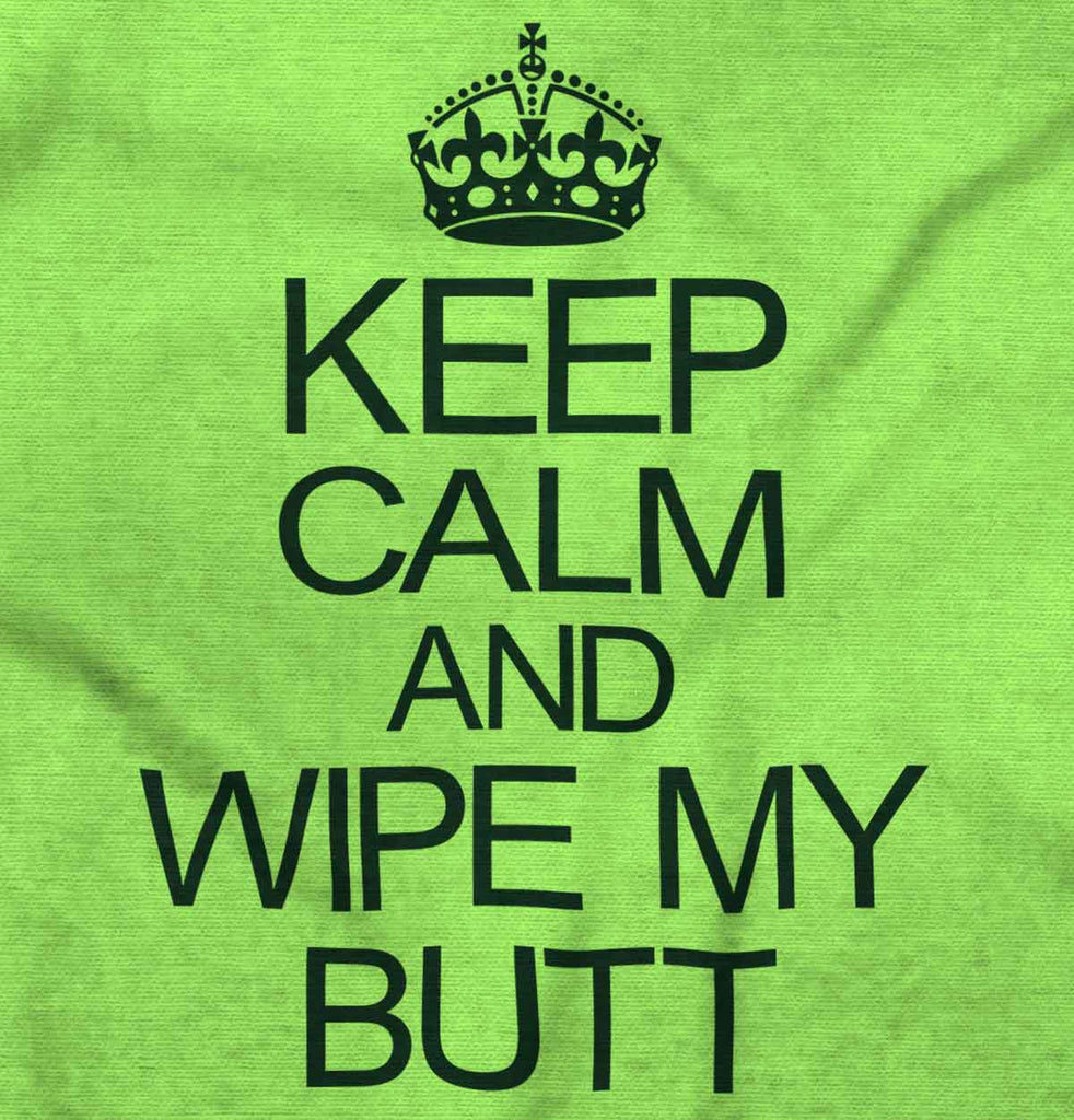 Wipe My Butt Romper Bodysuit-Direct To Garment Print-Brisco Baby