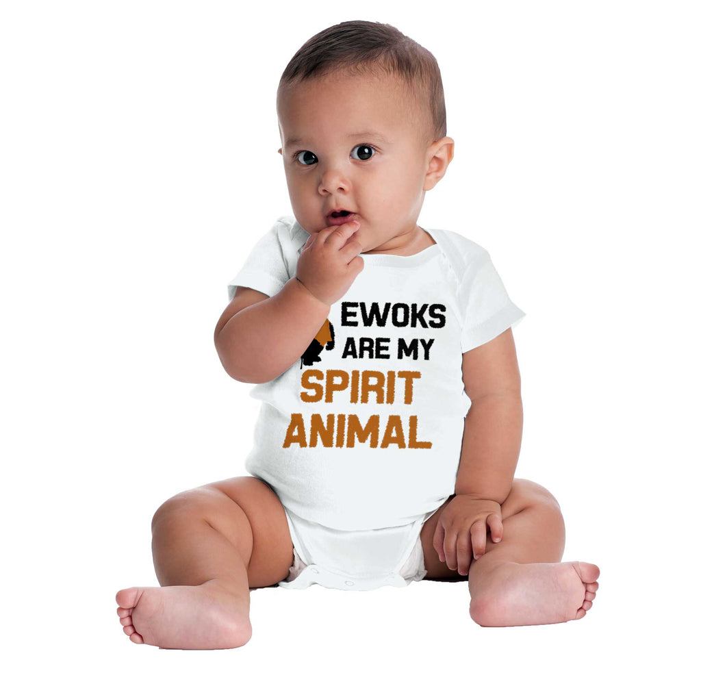 Ewoks Spirit Animal Romper Bodysuit-Direct To Garment Print-Brisco Baby
