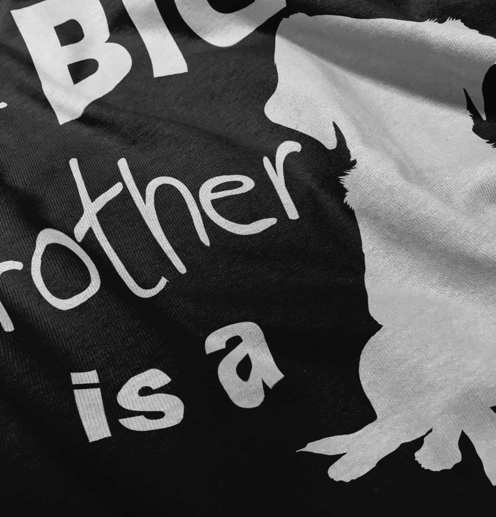 Brother is a Dog Toddler Football Jersey Tee-Direct To Garment Print-Brisco Baby