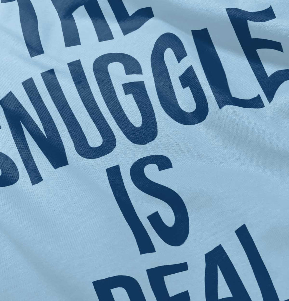 The Snuggle Is Real Romper Bodysuit-Direct To Garment Print-Brisco Baby