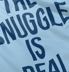 The Snuggle Is Real Romper Bodysuit-Direct To Garment Print-Brisco Baby