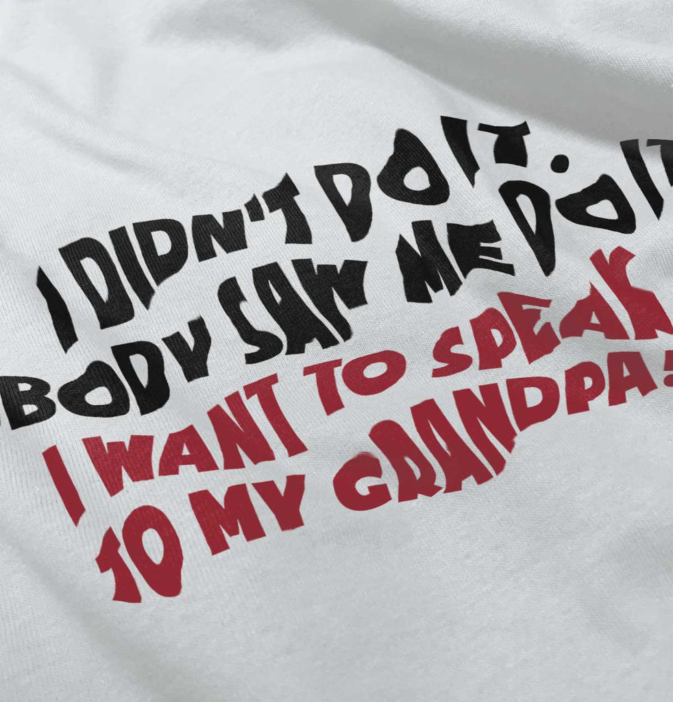 I Didn't Do It Romper Bodysuit-Direct To Garment Print-Brisco Baby