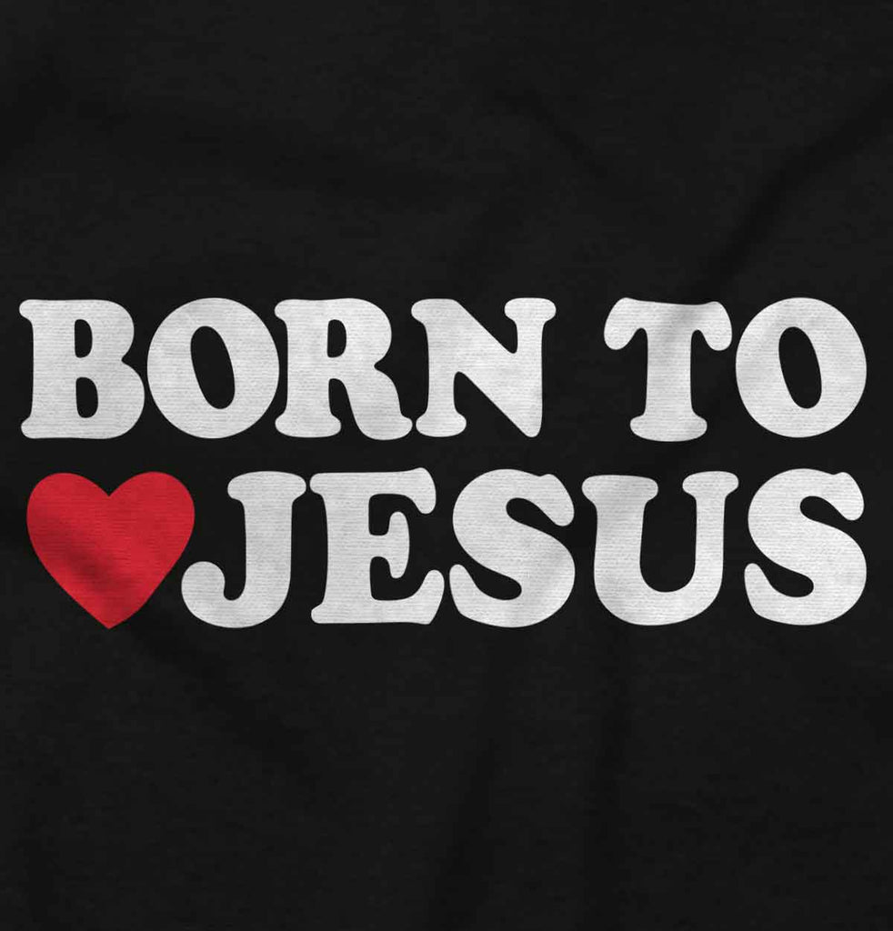 Born To Jesus Romper Bodysuit-Direct To Garment Print-Brisco Baby