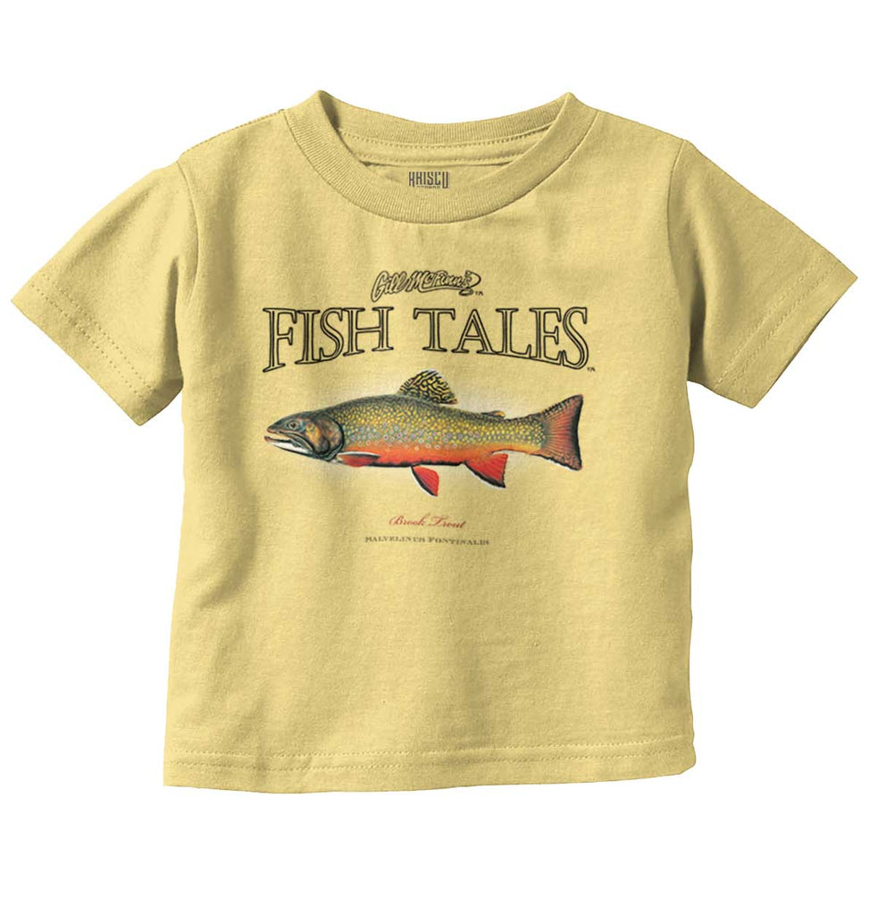Brook Trout Fish Infant Toddler T Shirt-Direct To Garment Print-Brisco Baby