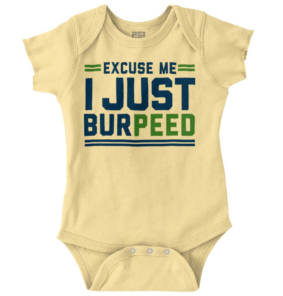 Just Burpeed Romper Bodysuit-Direct To Garment Print-Brisco Baby