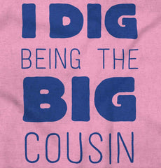 Dig Big Cousin Infant Baby Bib-Direct To Garment Print-Brisco Baby