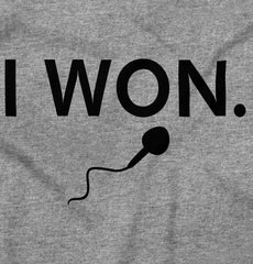 Won The Race Infant Toddler T Shirt-Direct To Garment Print-Brisco Baby