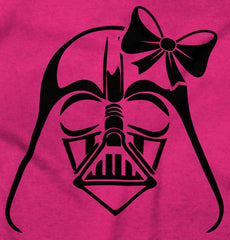 Pink Darth Vader Infant Toddler T Shirt-Direct To Garment Print-Brisco Baby