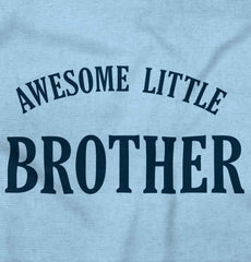 Awesome Little Brother Romper Bodysuit-Direct To Garment Print-Brisco Baby