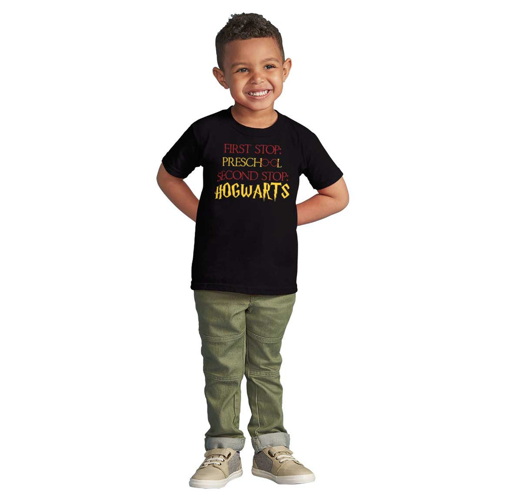 Preschool Hogwarts Infant Toddler T Shirt-Direct To Garment Print-Brisco Baby