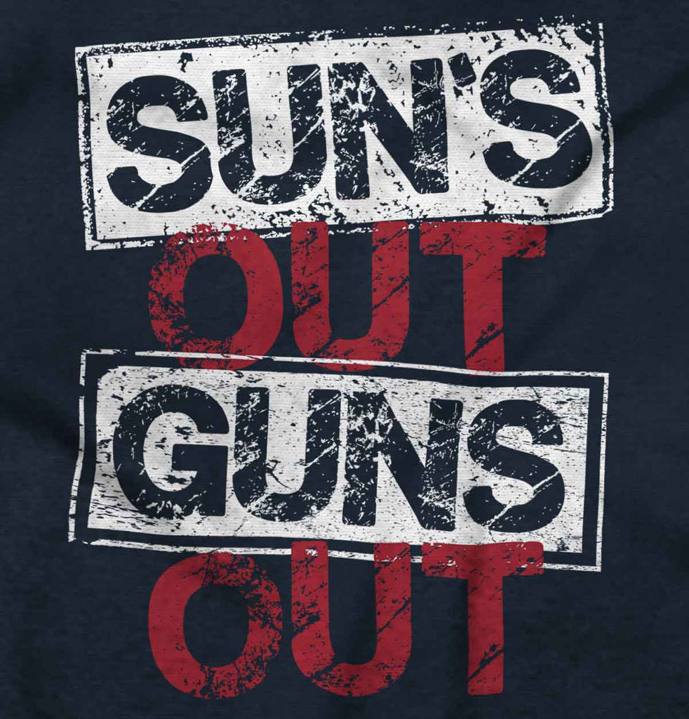 Guns Out Infant Toddler T Shirt-Direct To Garment Print-Brisco Baby