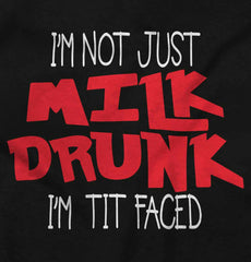 Tit Faced Ringer Romper Bodysuit-Direct To Garment Print-Brisco Baby