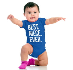 Best Niece Ever Romper Bodysuit-Direct To Garment Print-Brisco Baby