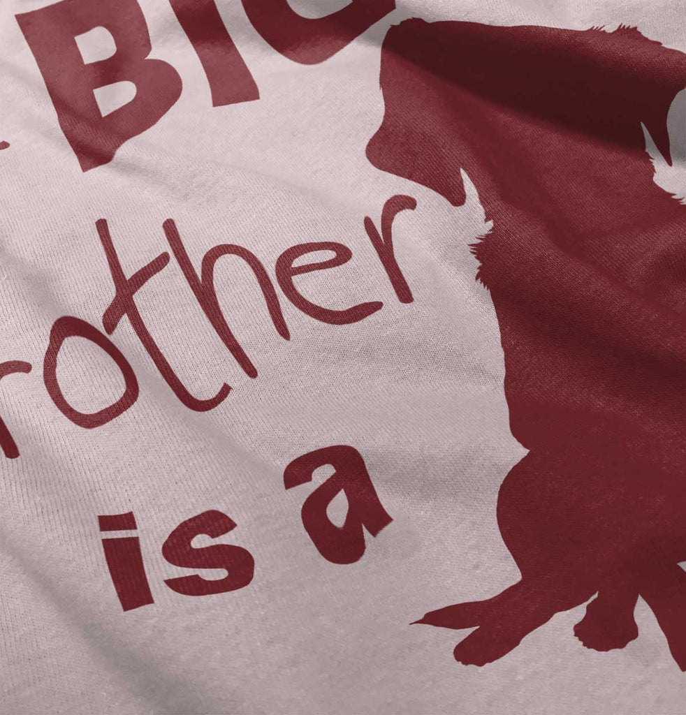 Brother is a Dog Solid Baby Infant Dress-Direct To Garment Print-Brisco Baby