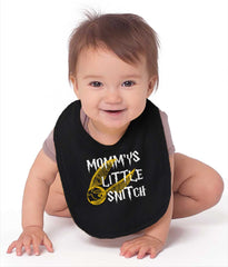 Mommy's Little Snitch Infant Baby Bib-Direct To Garment Print-Brisco Baby