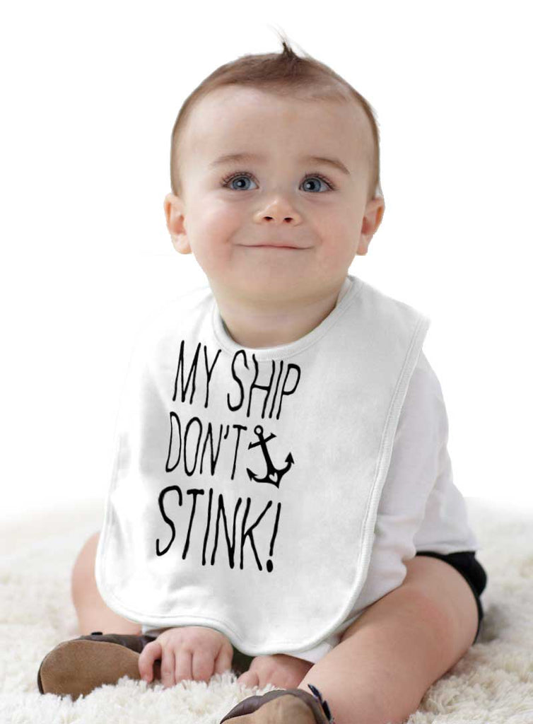 My Ship Infant Baby Bib-Direct To Garment Print-Brisco Baby