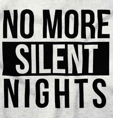 No More Silent Nights Maternity T-Shirt-Direct To Garment Print-Brisco Baby