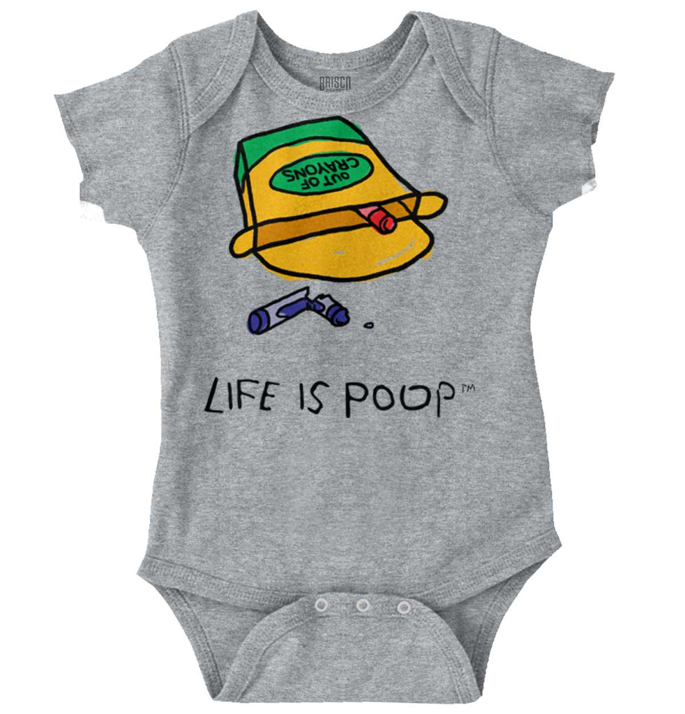 Out of Crayons Romper Bodysuit-Direct To Garment Print-Brisco Baby