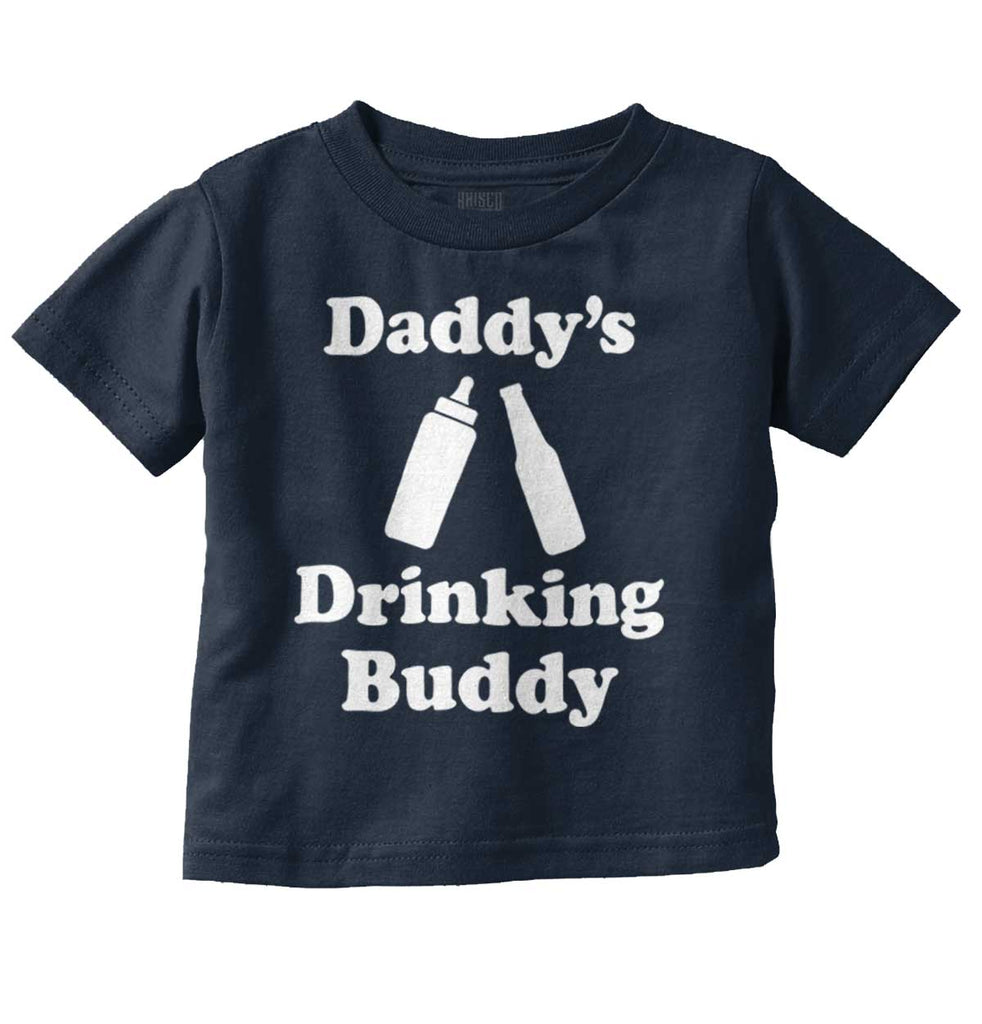 Drinking Buddy Infant Toddler T Shirt-Direct To Garment Print-Brisco Baby