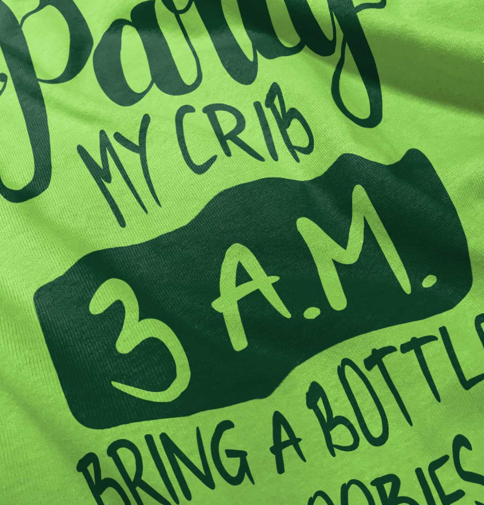 Party At My Crib Romper Bodysuit-Direct To Garment Print-Brisco Baby