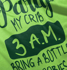 Party At My Crib Romper Bodysuit-Direct To Garment Print-Brisco Baby