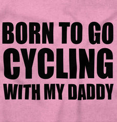 Cycling With Daddy Toddler Pullover Hoodie-Direct To Garment Print-Brisco Baby