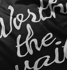 Worth The Wait Romper Bodysuit-Direct To Garment Print-Brisco Baby