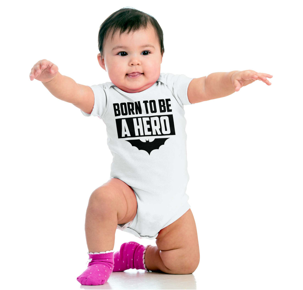 Born Batman Romper Bodysuit-Misc-Brisco Baby