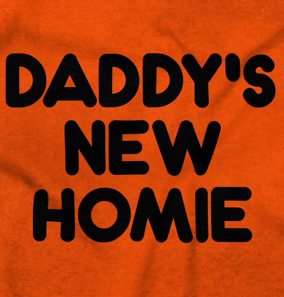 Daddy's New Homie Romper Bodysuit-Direct To Garment Print-Brisco Baby