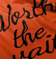 Worth The Wait Romper Bodysuit-Direct To Garment Print-Brisco Baby