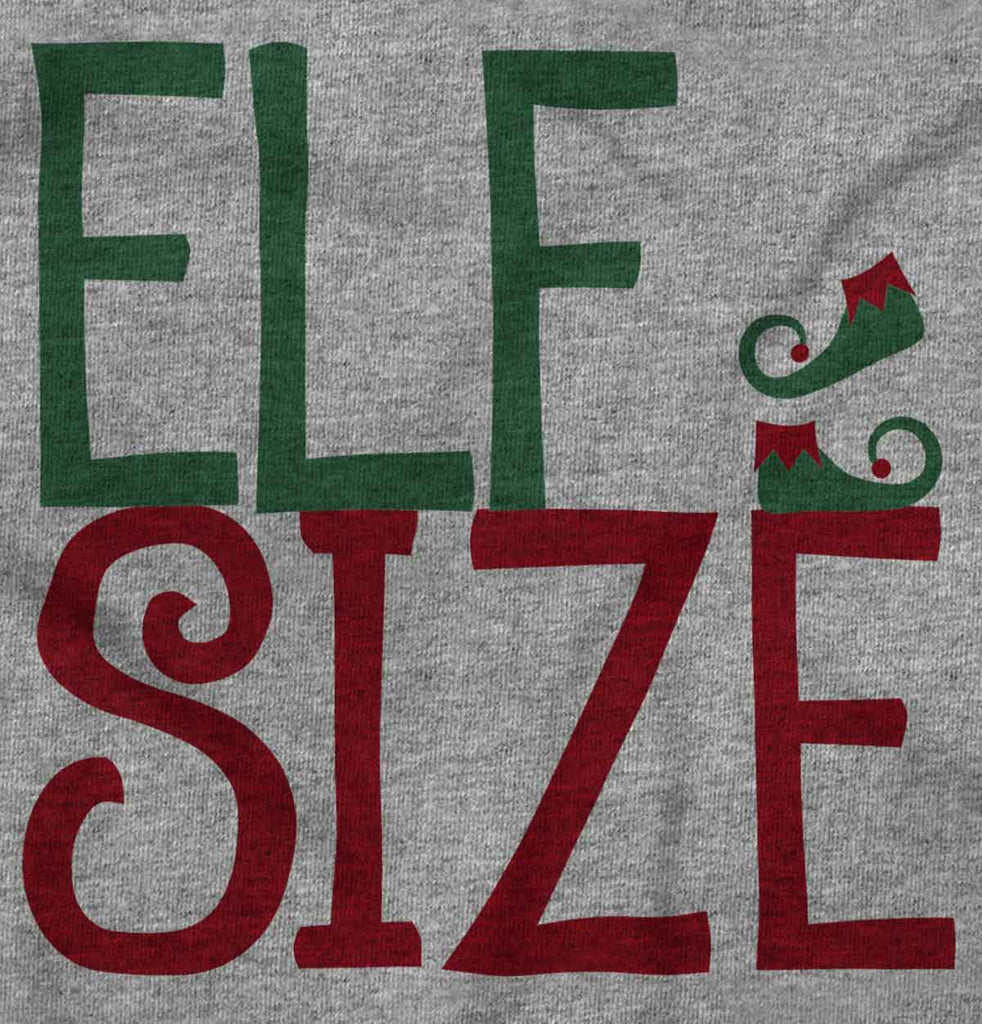 Elf Size Infant Toddler T Shirt-Direct To Garment Print-Brisco Baby