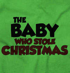 Baby Who Stole Christmas Infant Toddler T Shirt-Direct To Garment Print-Brisco Baby