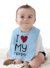 Love My Mommy Infant Baby Bib-Direct To Garment Print-Brisco Baby