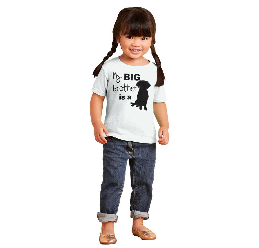 Brother is a Dog Infant Toddler T Shirt-Direct To Garment Print-Brisco Baby