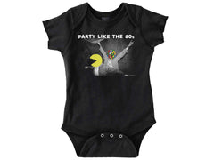 Party Like The 80s Romper Bodysuit-Direct To Garment Print-Brisco Baby