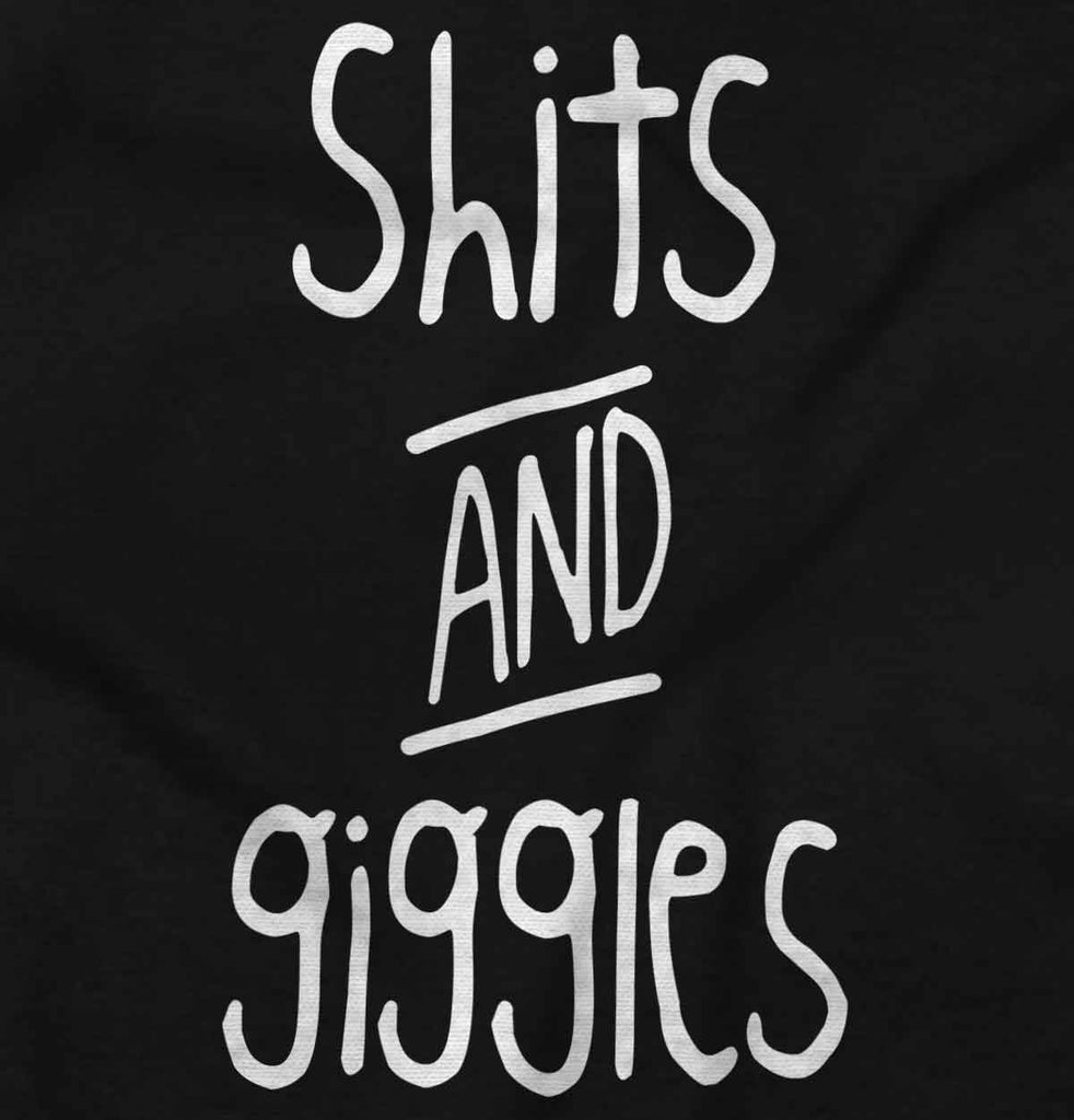 Shits and Giggles Infant Baby Bib-Direct To Garment Print-Brisco Baby