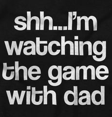 Watching the Game Infant Toddler T Shirt-Direct To Garment Print-Brisco Baby