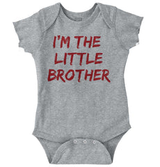 I'm The Little Brother Romper Bodysuit-Direct To Garment Print-Brisco Baby