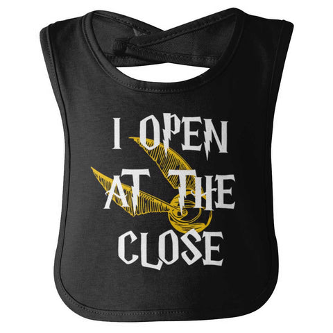Open At The Close Infant Baby Bib-Direct To Garment Print-Brisco Baby