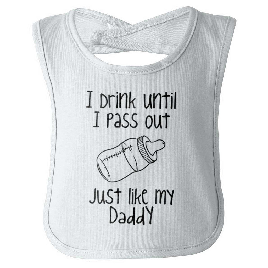 Like My Daddy Infant Baby Bib-Direct To Garment Print-Brisco Baby