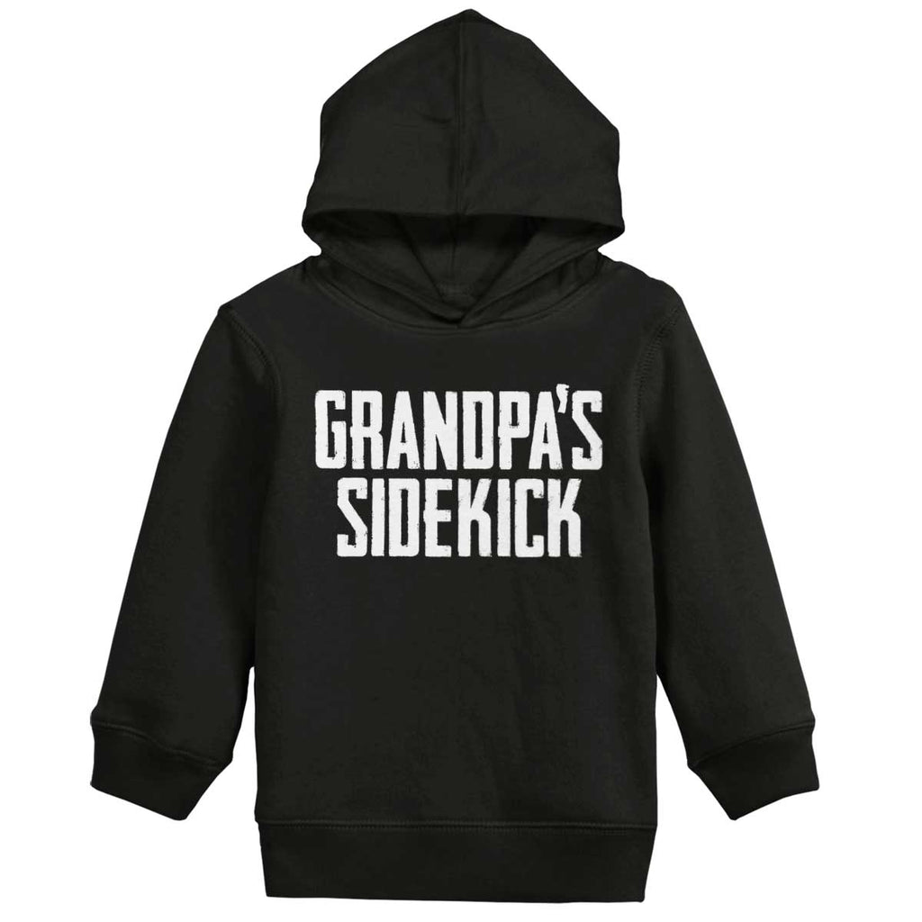 Grandpa's Sidekick Toddler Pullover Hoodie-Direct To Garment Print-Brisco Baby