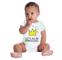 Be Princesses Romper Bodysuit-Direct To Garment Print-Brisco Baby