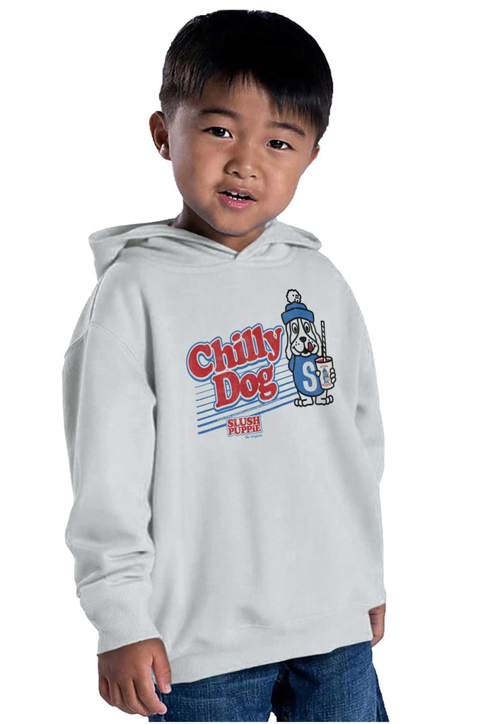 Chilly Dog Toddler Pullover Hoodie-Direct To Garment Print-Brisco Baby