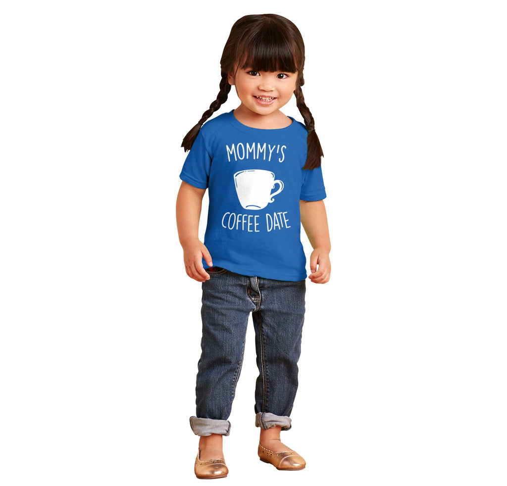 Mommy's Coffee Date Infant Toddler T Shirt-Direct To Garment Print-Brisco Baby