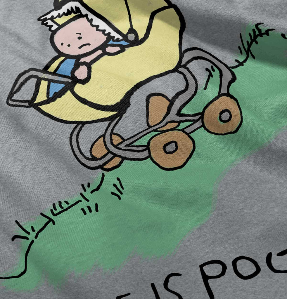 Downhill Stroller Infant Toddler T Shirt-Direct To Garment Print-Brisco Baby