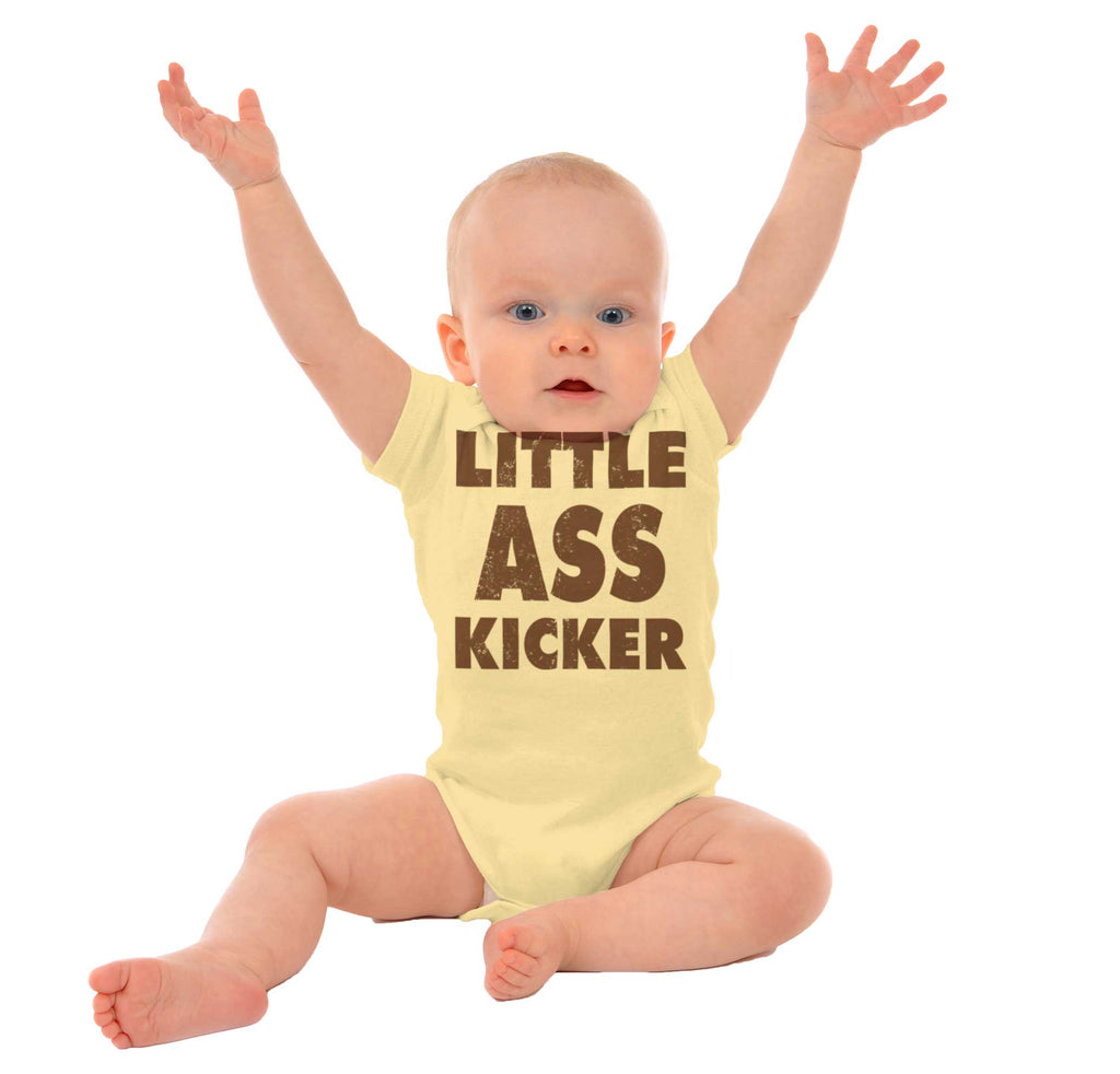 Ass Kicker Romper Bodysuit-Direct To Garment Print-Brisco Baby