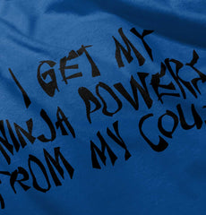 Ninja Powers From Cousin Romper Bodysuit-Direct To Garment Print-Brisco Baby