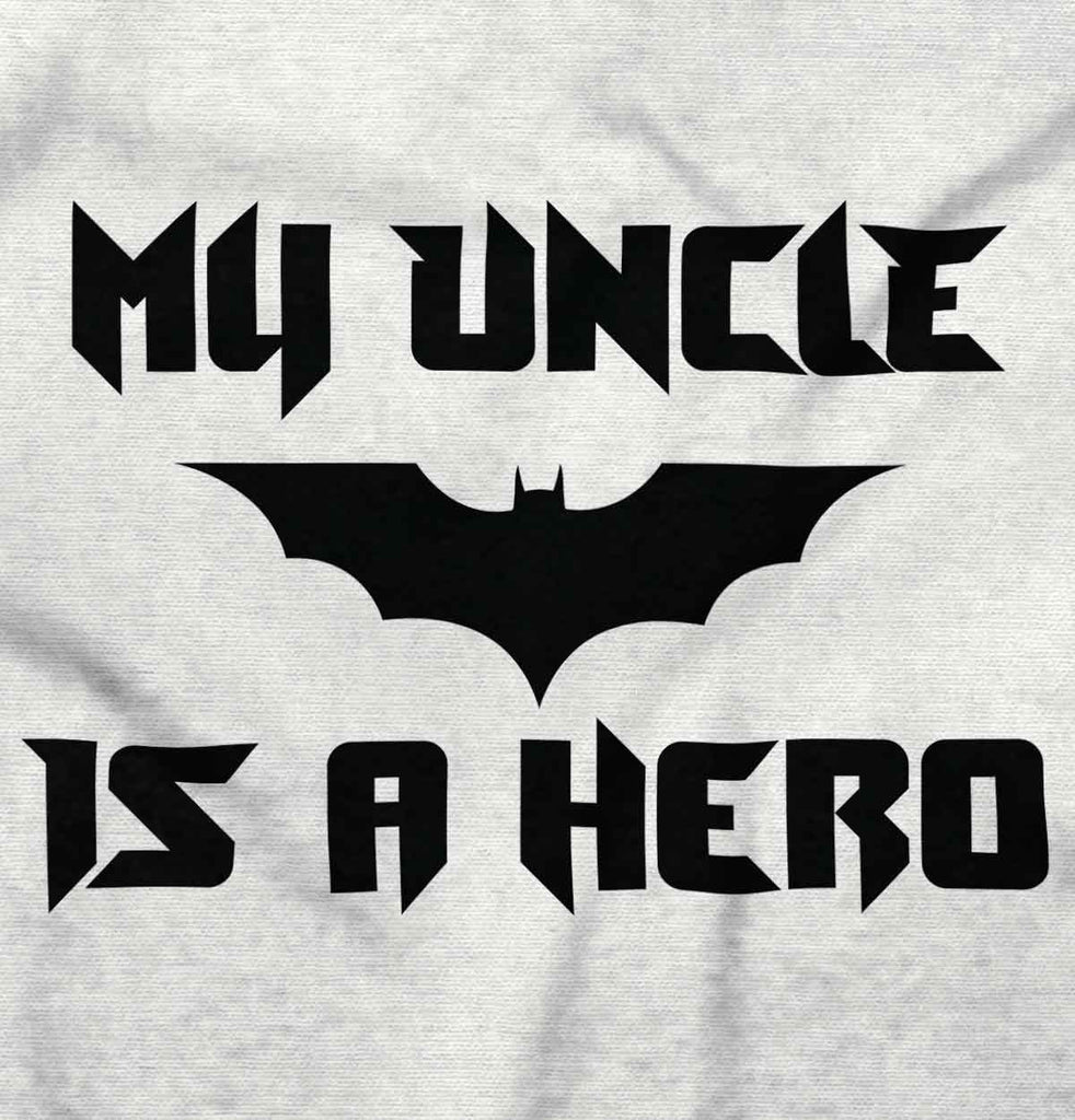 Uncle Is Bat Hero Infant Toddler T Shirt-Direct To Garment Print-Brisco Baby
